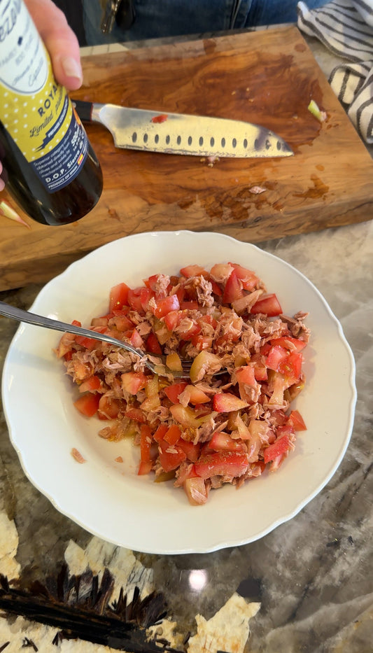 Tomato, Tuna & Cumin Salad Made With Royal Limited Edition EVOO