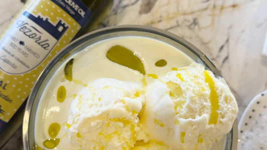 Vanilla Ice Cream with Royal EVOO and Sea Salt