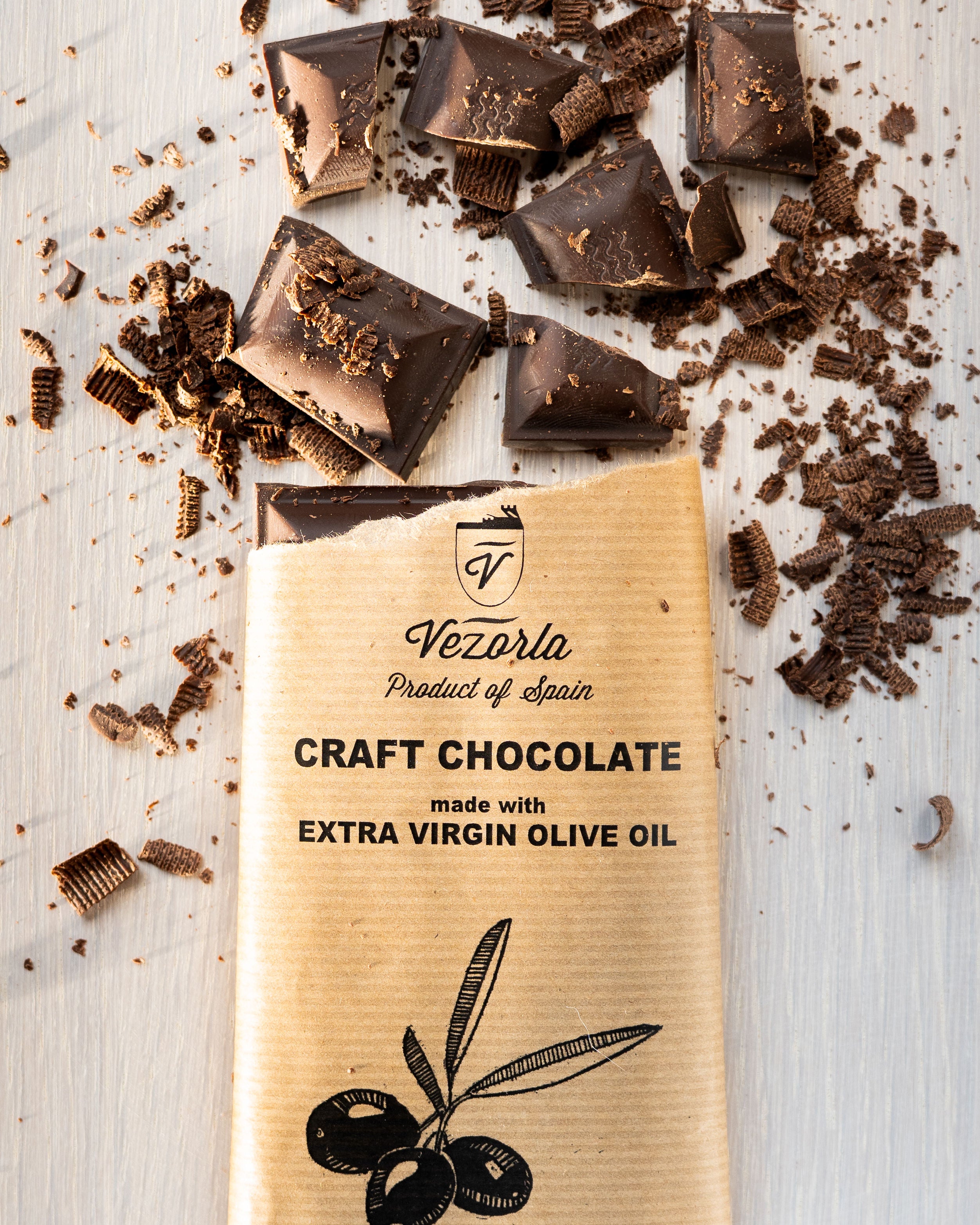 84% Dark Chocolate Made With Extra Virgin Olive Oil – Vezorla