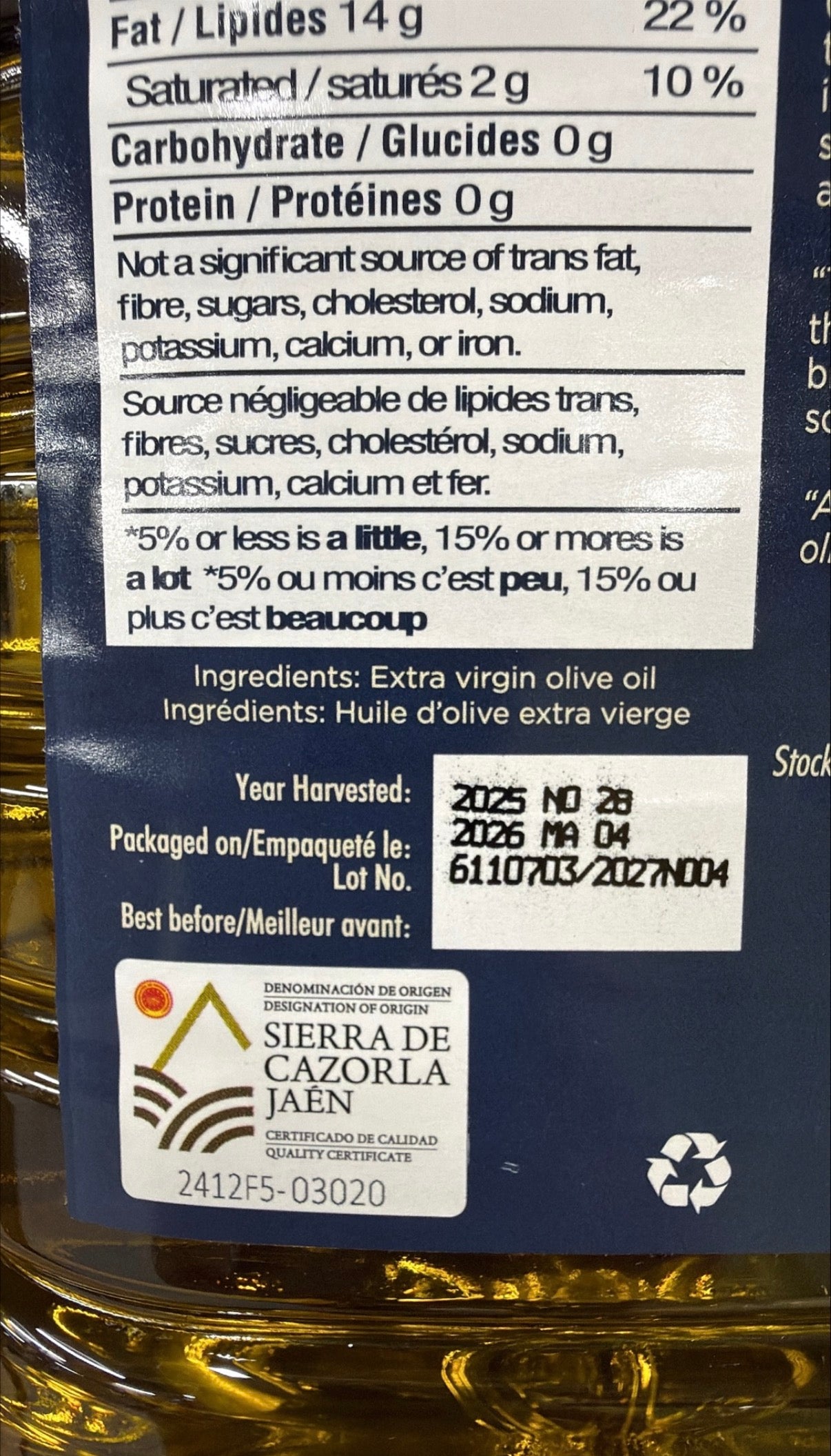 PICUAL TRADITIONAL EVOO. Harvest Dec. 2025 5L.