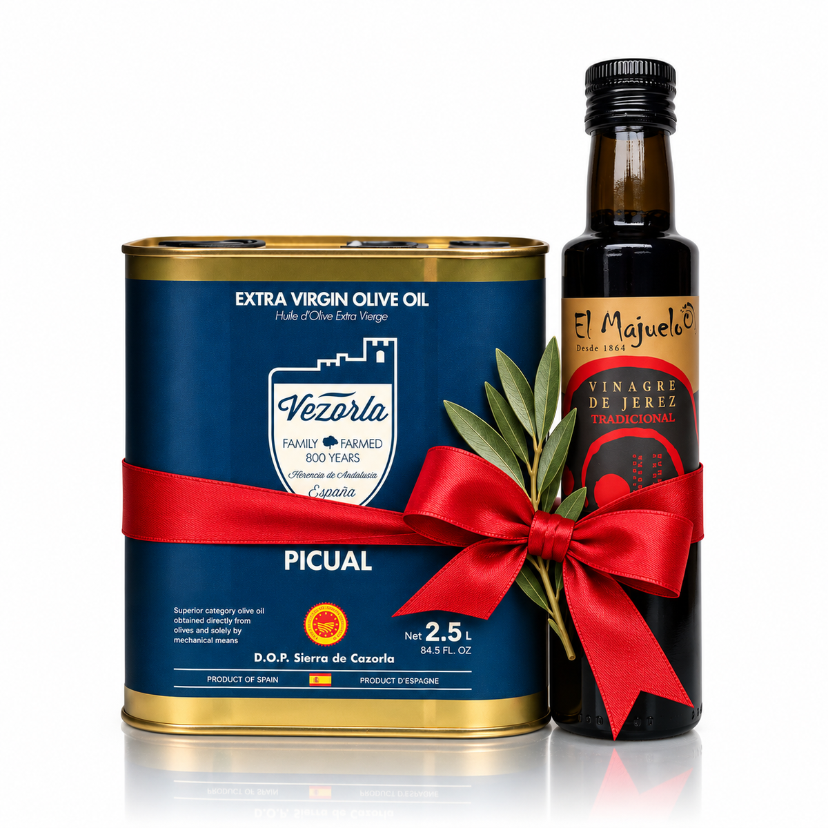 PICUAL EVOO Dec 2025. 2.5L + Sherry Vinegar Gift Set. USD