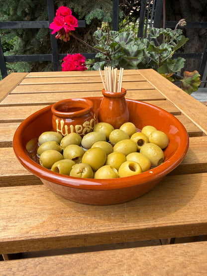 Andalusian green olives in brine CHUPADEDOS pitted. 4.3kg.