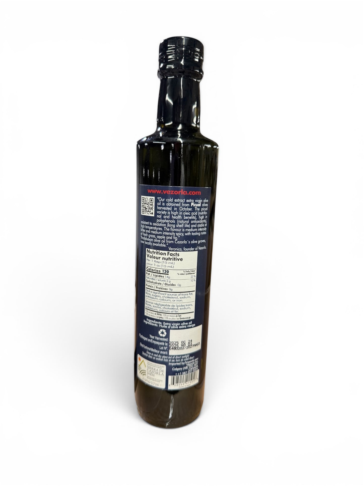 PICUAL EARLY HARVEST EVOO. Harvest Oct. 2025 500ML.